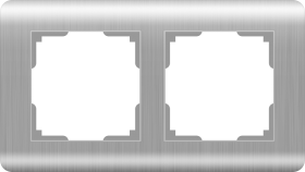 WL серебряный рифленный 2-ая рамка WL12-Frame-02