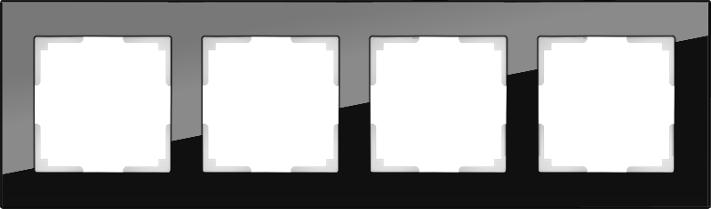 WL черный,стекло 4 рамка WL01-Frame-04