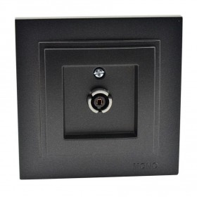 МОНО L / D Механизм  Tv Роз. конц. с Экраном Графит (12/60) с рамкой