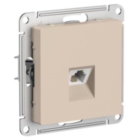 Механизм розетки RJ45 песочный  AtlasDesign