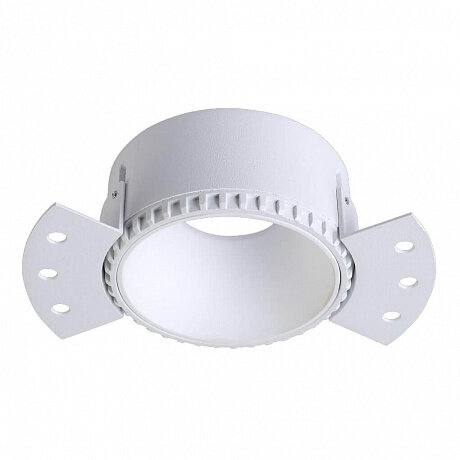 Встраиваемый светильник под лампу MR16 белый алюминий