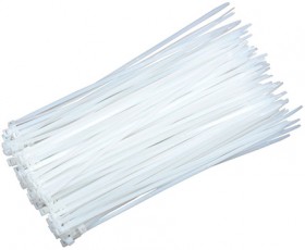 Кабельная стяжка (хомут) 2,5х200мм нейлон (белый) (100 шт./уп.) (300)