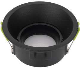 Встраеваемый светилльник 4655 MR16 черный круг D92*H33mm