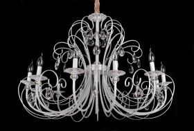 1017/12 WH+SIL (1) Люстра