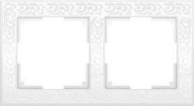 WL белый 2-ая рамка WL05-Frame-02-white