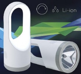 Фонарь светодиодный акк. КОСАccu9105W_pearl 5W LED+19W,1800mah usb шнур (60)