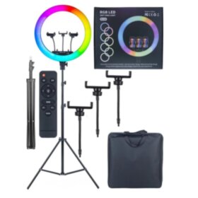 Кольцевая селфи лампа RGB MJ18