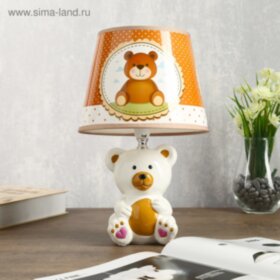 Лампа настольная &quot;Мишка белый&quot; 1хЕ14 40Вт 20х20х32см.