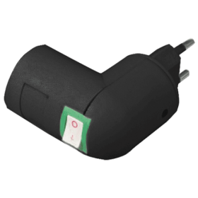 Ecola переходник вилка-патрон E27 с выключателем Черный APT7SBEAY