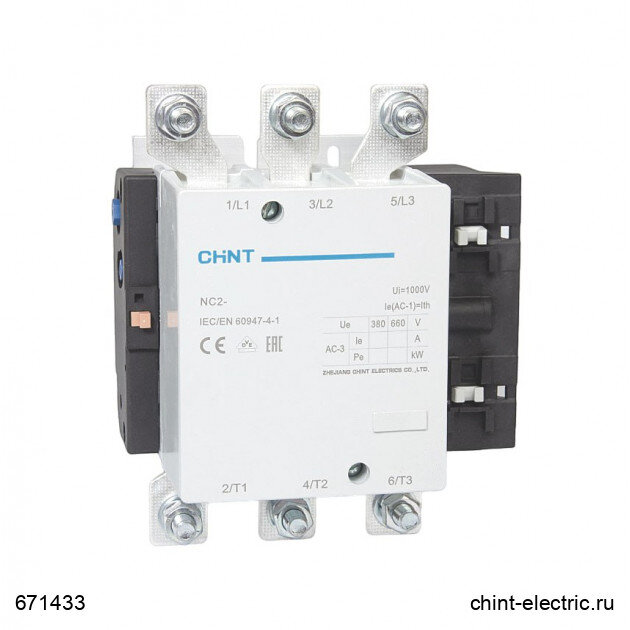 Контактор NC2-115 115А кат. 220-240В AC AC-3 (R) CHINT 671433