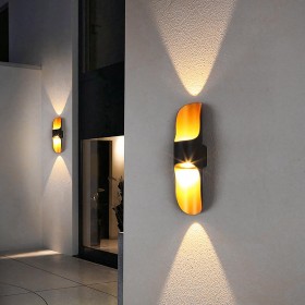 IL.0014.0008-BMG Светильник настенный LED 2*5W 4000K Черный и матовое Золото 220V IP54