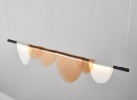 Люстра подвесная  Sonna 119100P/AL LED 35W 3000K+6000K/ matt black+amber