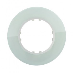 Рамка 1-пост. круглая из натурального светлого стекла LK Vintage