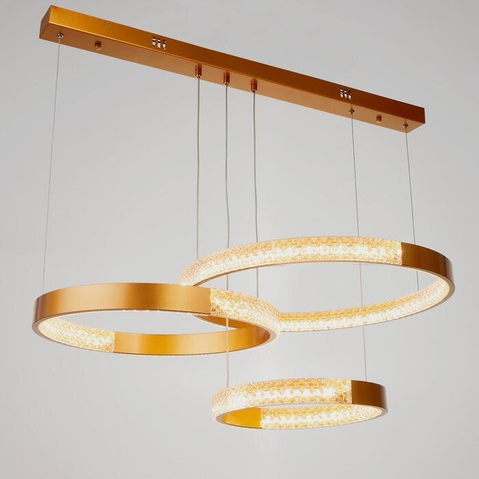 Светильник 1706/3GD LED 140Вт 3000-6000K золото 80х50х4-104 см   6384207