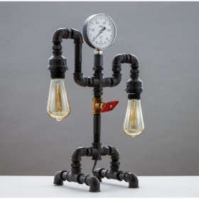 Лампа настольная Танцор 2х60Вт Е27 коричневый