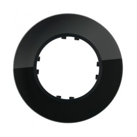 Рамка 1-пост. круглая из натурального темного стекла LK Vintage