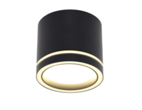 Накладной светильник L04 GX53 черный круг D85*H70mm
