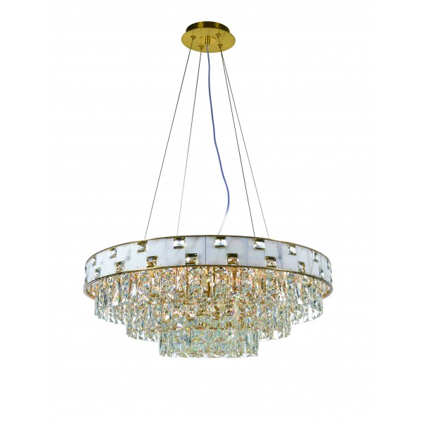 5776P/18A PLATING BRASS+CLEAR (1) Люстра (в 2-х коробках) NW