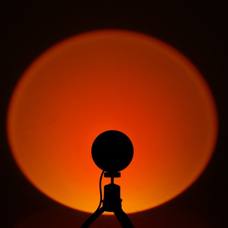 Лампа атмосферная "Алый закат", 7Вт, от USB, 5В   7017530