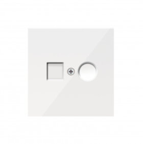 Накладка TV/SAT розетки, Белый