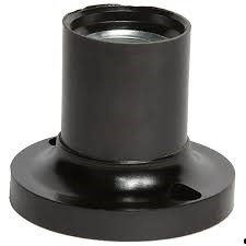 YK745 Патрон карболитовый накладной прямой  Е27