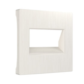 WL Накладка для двойной розетки Еthernet RJ-45 (перламутровый рифленый)