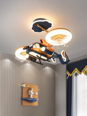 Светильник подвесной Вертолет оранжевый