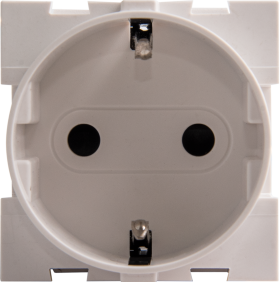 Vanguard Valero Розетка нем.ст. 2К+З 16А винтовые клеммы 2 модуля, Белый