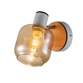 Спот  Escada 10177/1A E14*40W White/Chrome/Wood