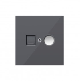 Накладка TV/SAT розетки, Черный