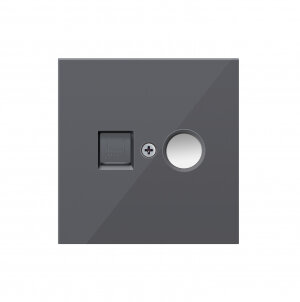 Накладка TV/SAT розетки, Черный