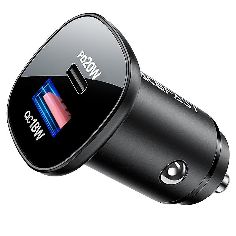 Автомобильное зарядное устройство Usb+Type-c PD20w
