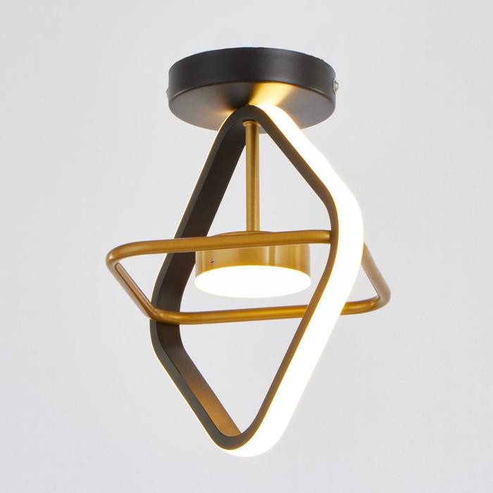 Светильник 1935/2 LED 14Вт черно-золотой 24х24х27 см   6712012