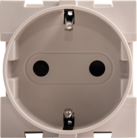 Vanguard Valero Розетка нем.ст. 2К+З 16А винтовые клеммы 2 модуля, Песочный