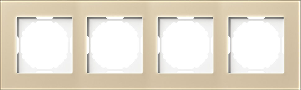 Рамка 4-я, Natural стекло шампань, серия A07