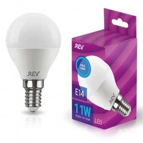 REV Лампа сд G45 Е14 11W, 6500K, холодный свет