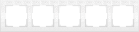 WL белый 5-ая рамка WL05-Frame-05-white