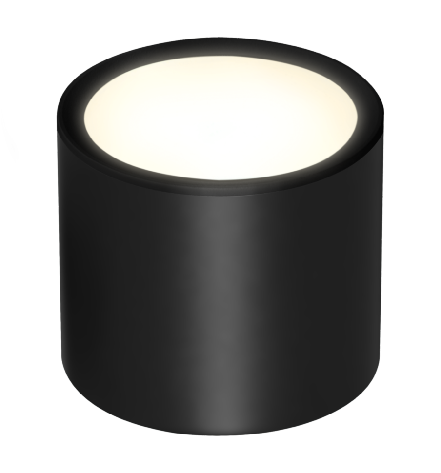 Накладной светильник SG619 GX53 черный матовый круг D83*H70mm