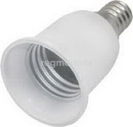 Ecola переходник с цоколя E14 на E27 Белый A4T14WEAY(12)