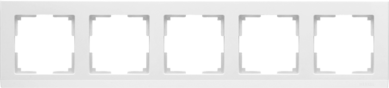 WL белый 5-ая рамка WL04-Frame-05-white