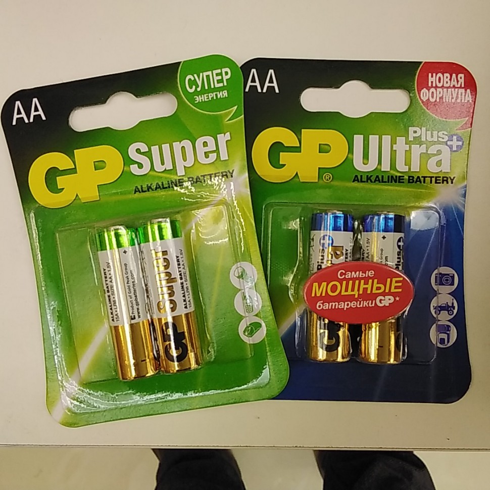 Батарейки GP AA LR6 1.5V (алкалин) SUPER
