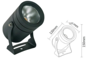 Светодиодный фасадный светильник 1800k 24W IP67 AC85-265V угол рассеивания 8º (10шт)