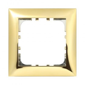 Рамка 1-постовая (золото электро) LK60  (100шт) 1кор.=1000шт