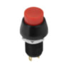 REV Выключатель-кнопка красная 2 контакта, 250В, 1А, ВКЛ-ВЫКЛ (PBS-11А), duwi