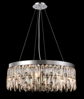 Люстра хрустальная F126-600 Хром(круг)