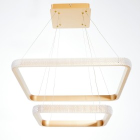Люстра 1509/2GD LED 90Вт 3000-6000К золото 60х60х104 см   5440234
