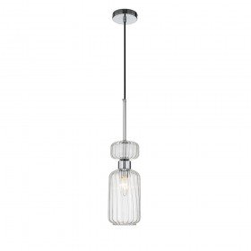 Подвесной светильник  Escada 1141/1S E14*60W Chrome/Clear