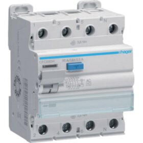 УЗО Hager / 80A / 300mA / AC-тип / 4 пол
