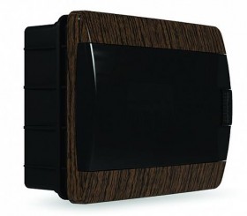 ЩРВ-п, дверь проз. черная 12 мод, венге, IP41(8шт) QUEL