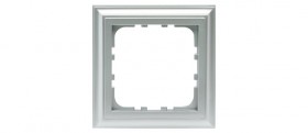 Рамка 1-постовая (сереб. металлик)   (100шт.) 1кор.=1000шт., CLASSIC, LK80